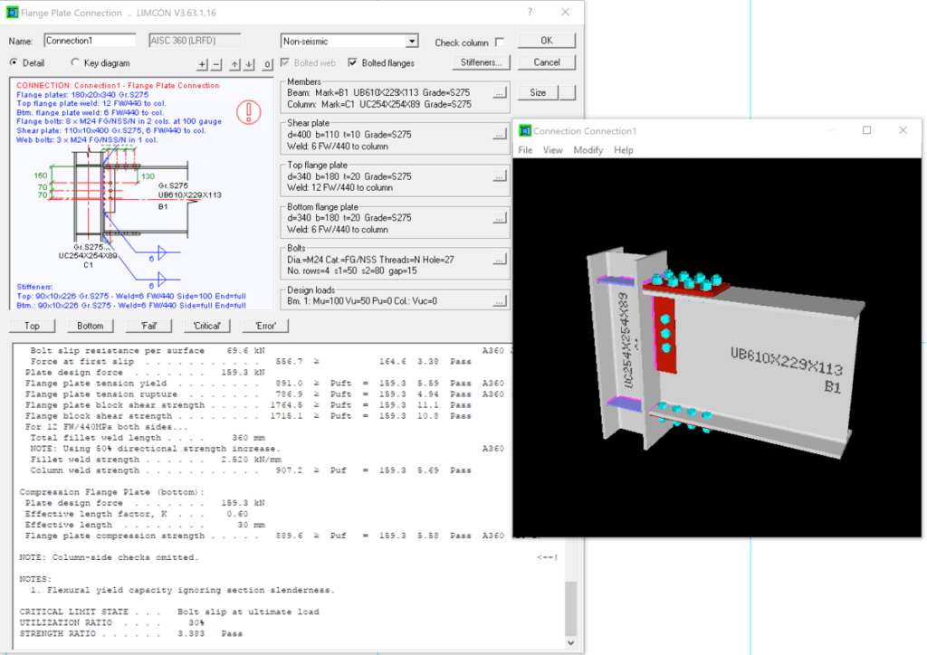 LIMCON steel design data