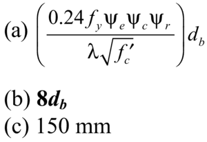 Standard Hook Formulas ACI